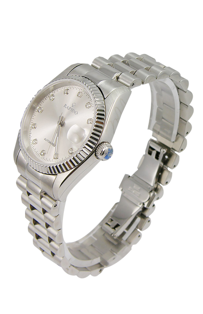 全钢表 进口机芯机械手表 高端商务手表定制 rapido深圳手表工厂